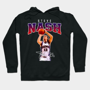 Steve Nash Basketball Legend Signature Vintage Retro 80s 90s Bootleg Rap Style Hoodie